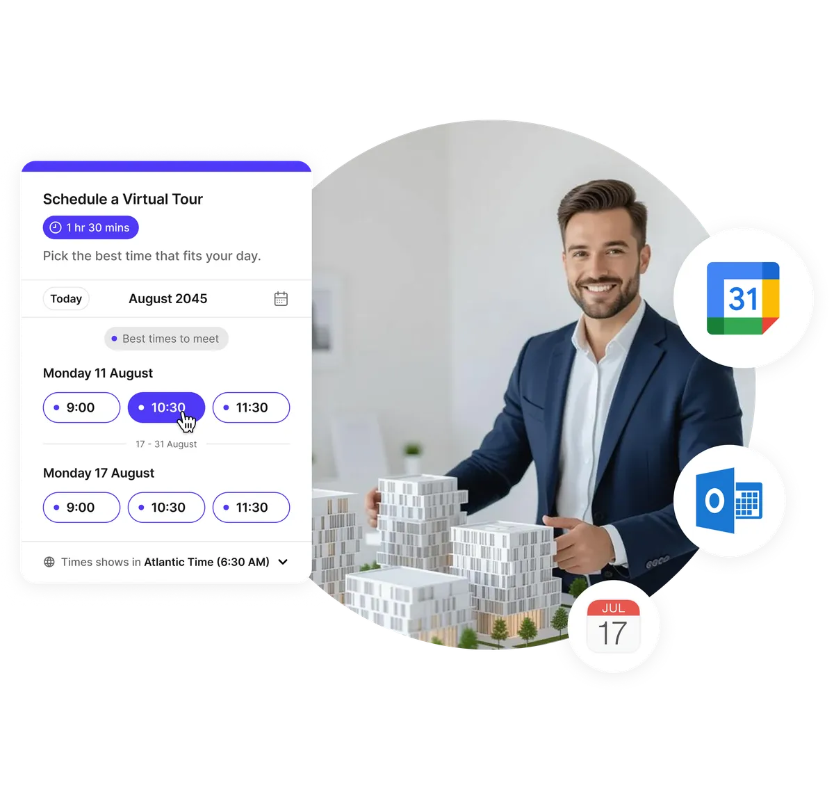 Planificateur visites biens en ligne