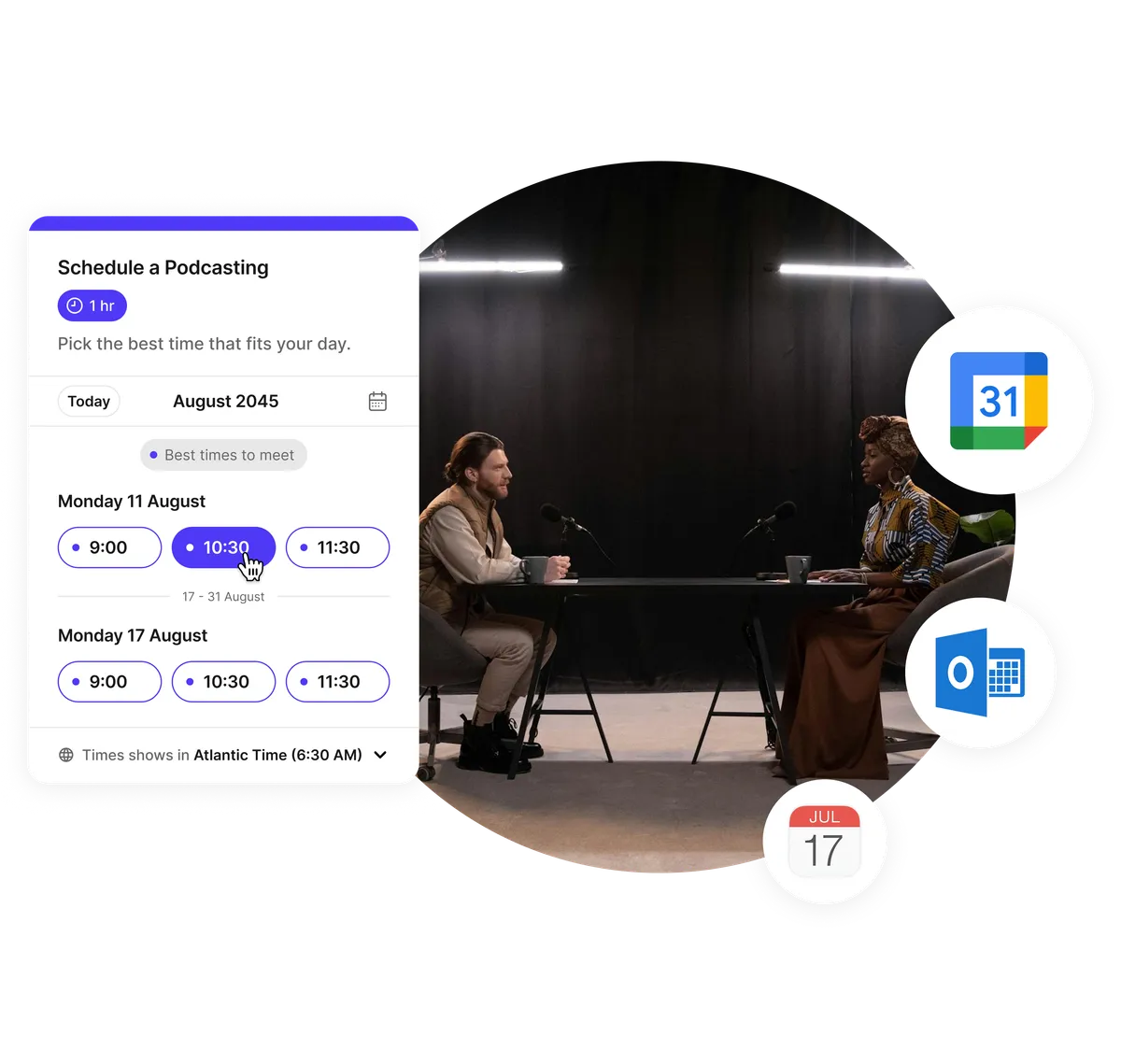 guest scheduling for podcasts