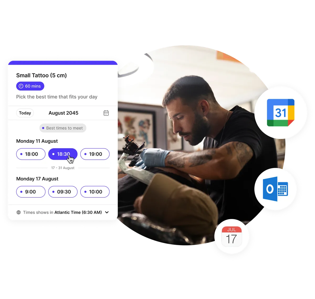 Réservation en ligne pour salons de tatouage