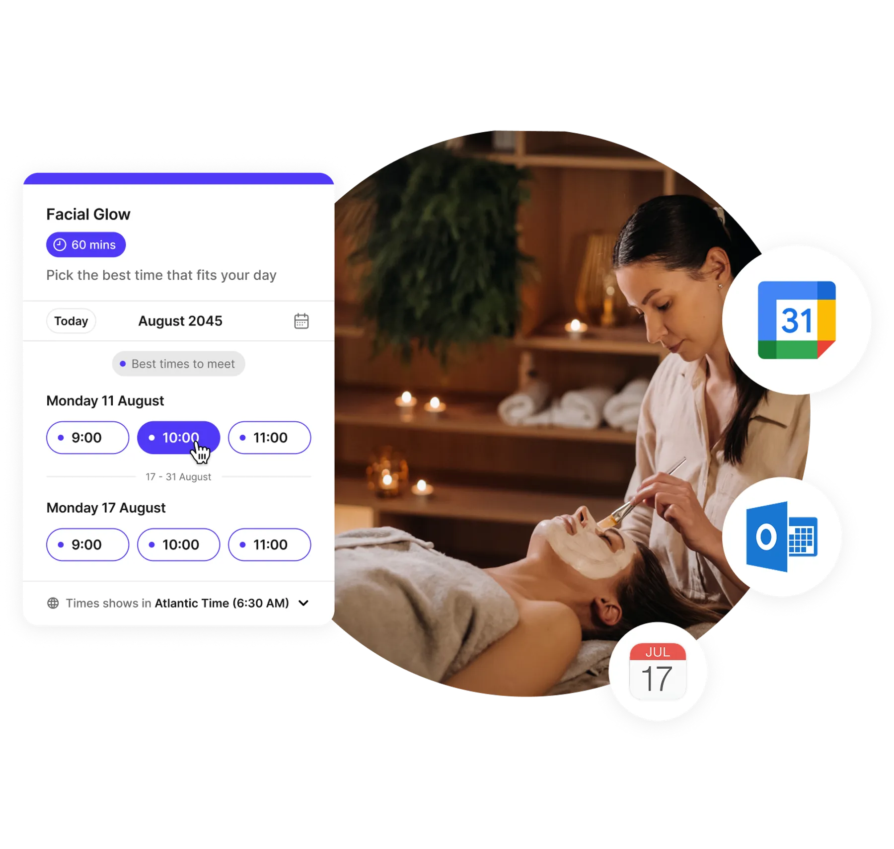 24/7 spa scheduling tool