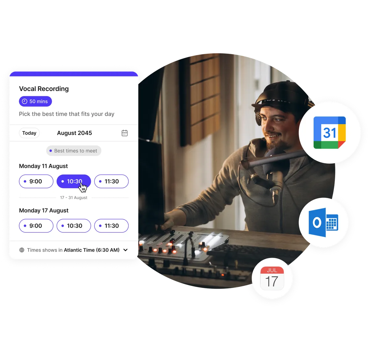Logiciel réservation studio d'enregistrement