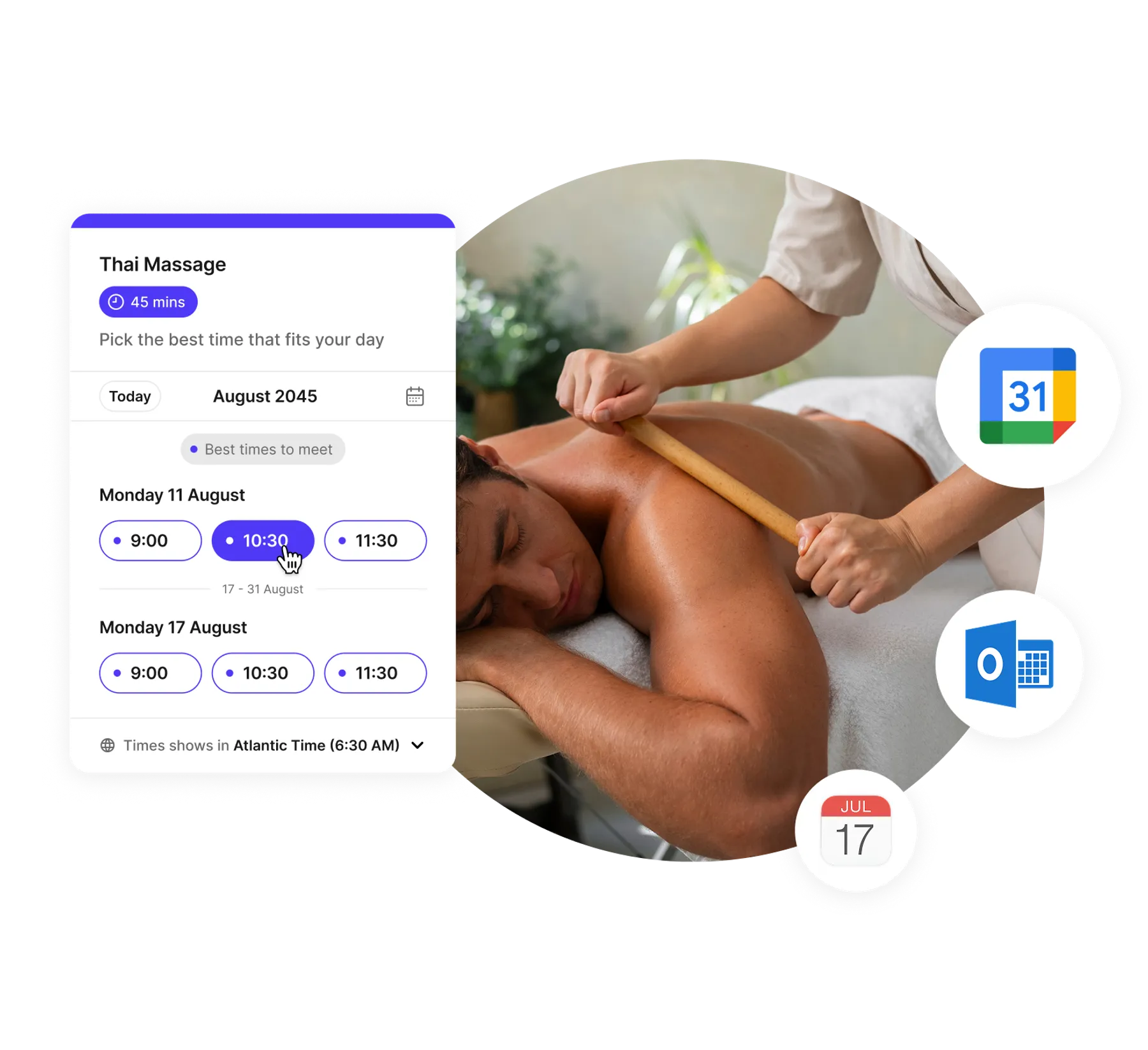 online scheduling for massage therapists