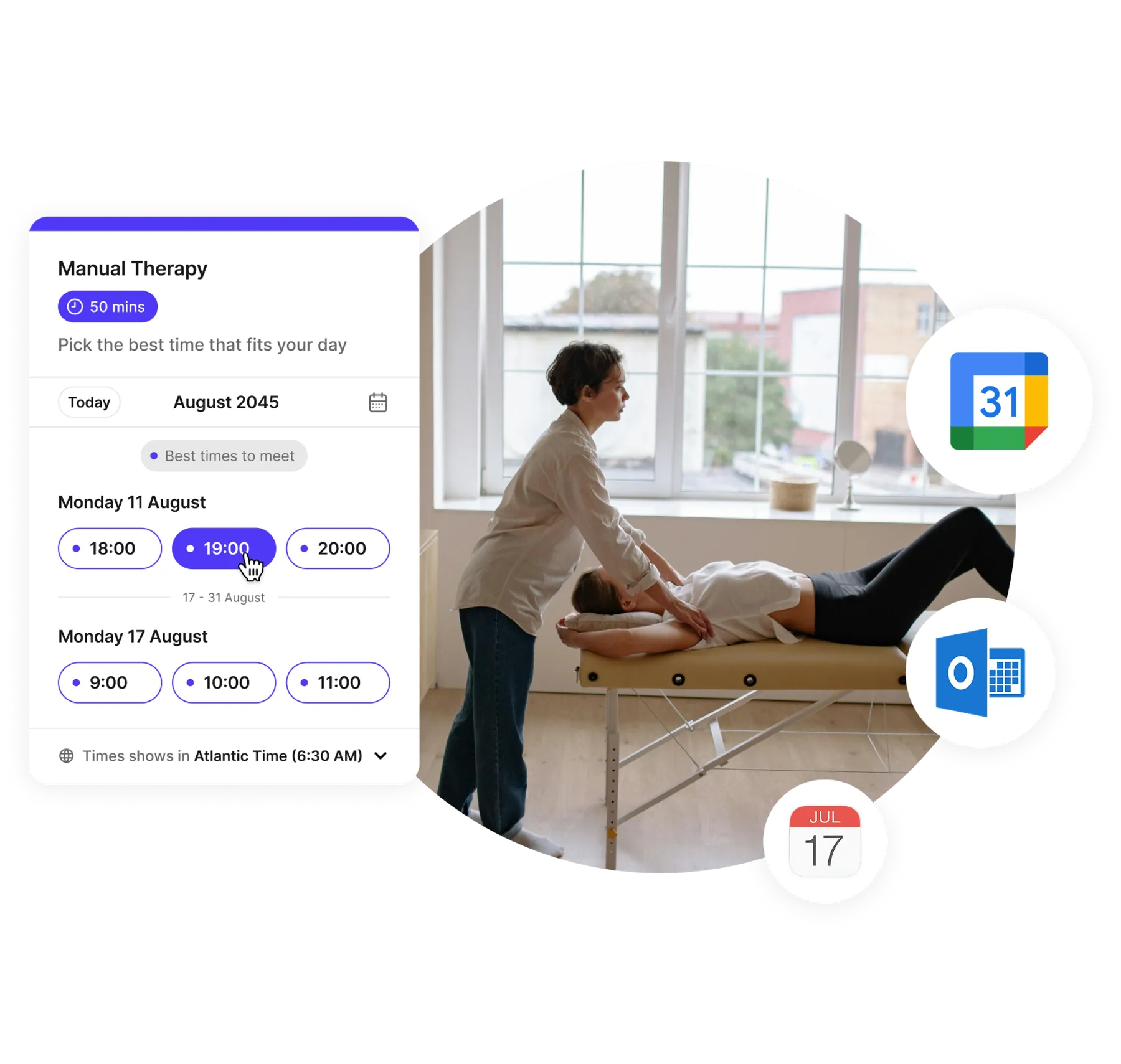 Physical therapy appointment scheduler