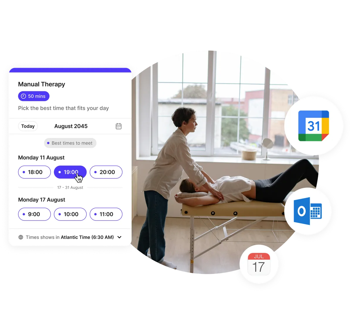 Physical therapy appointment scheduler