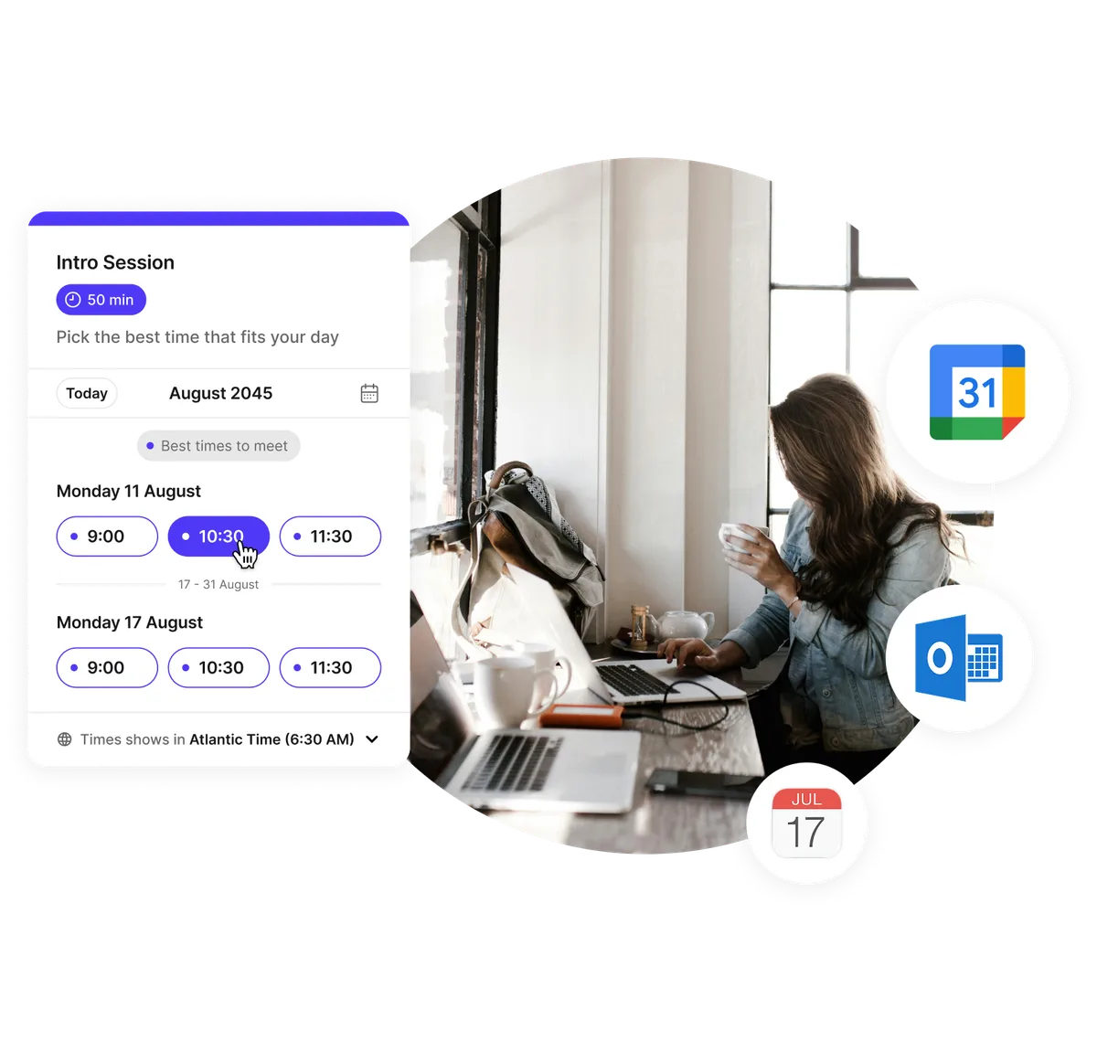 simple scheduling and automatic calendar sync