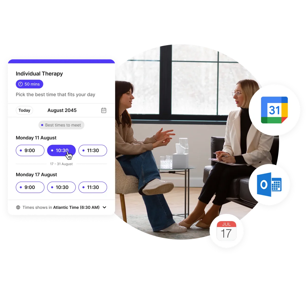 Logiciel de planification de rendez-vous pour thérapeutes