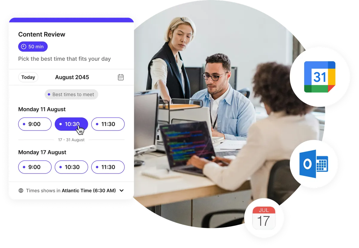 Lien réservation client