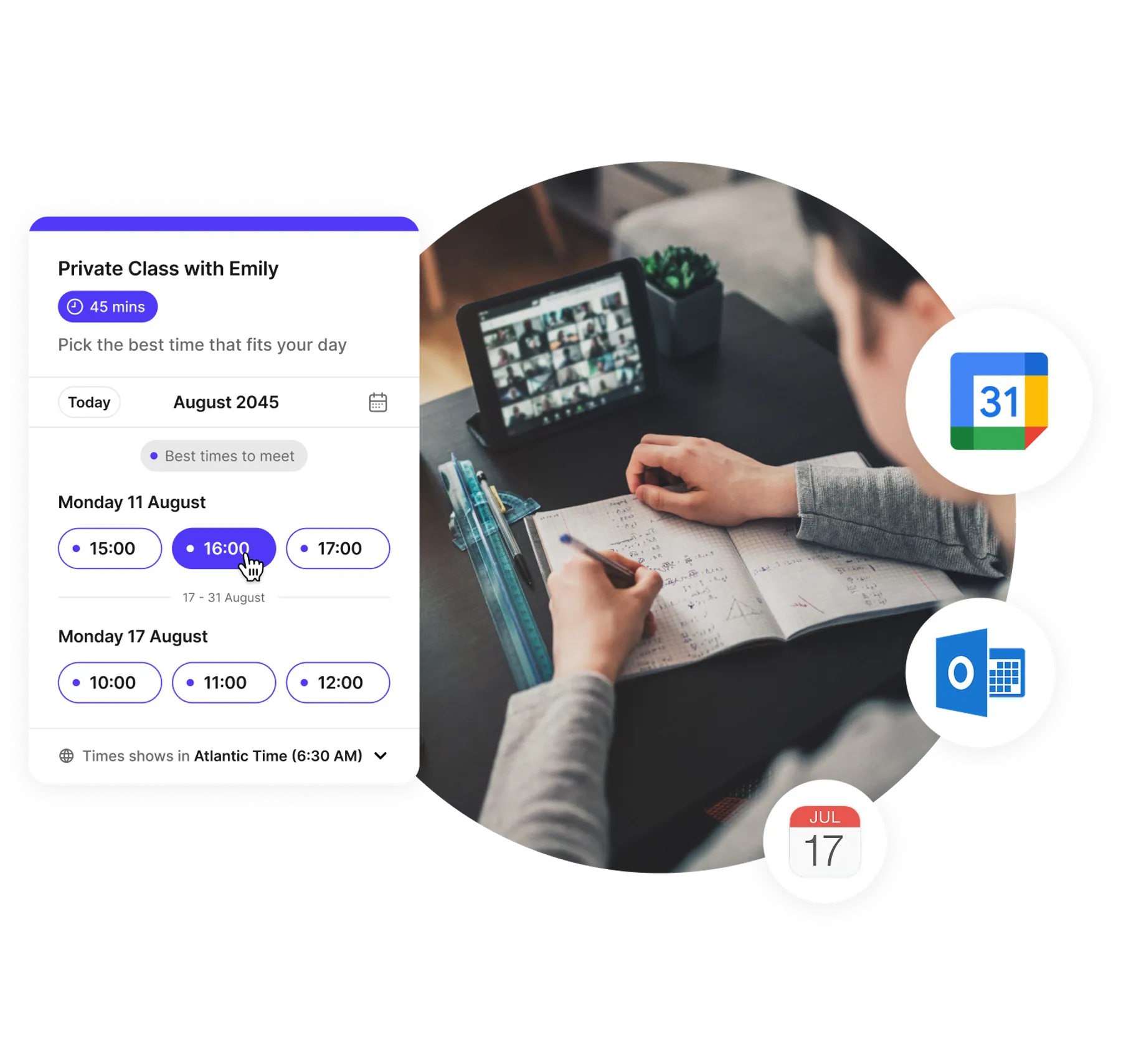 online class scheduling system