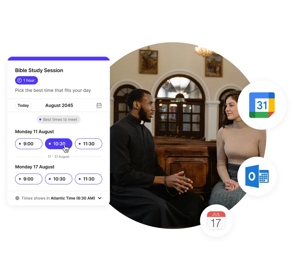 Planification d'église libre-service