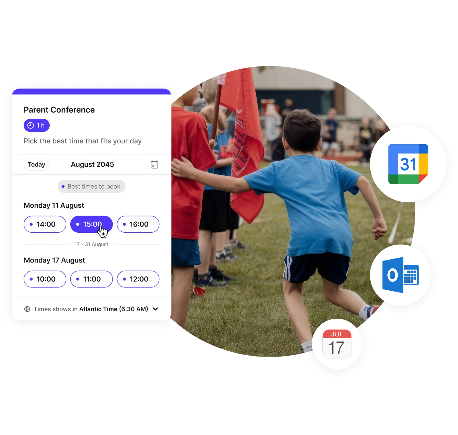self-service booking for parents and students