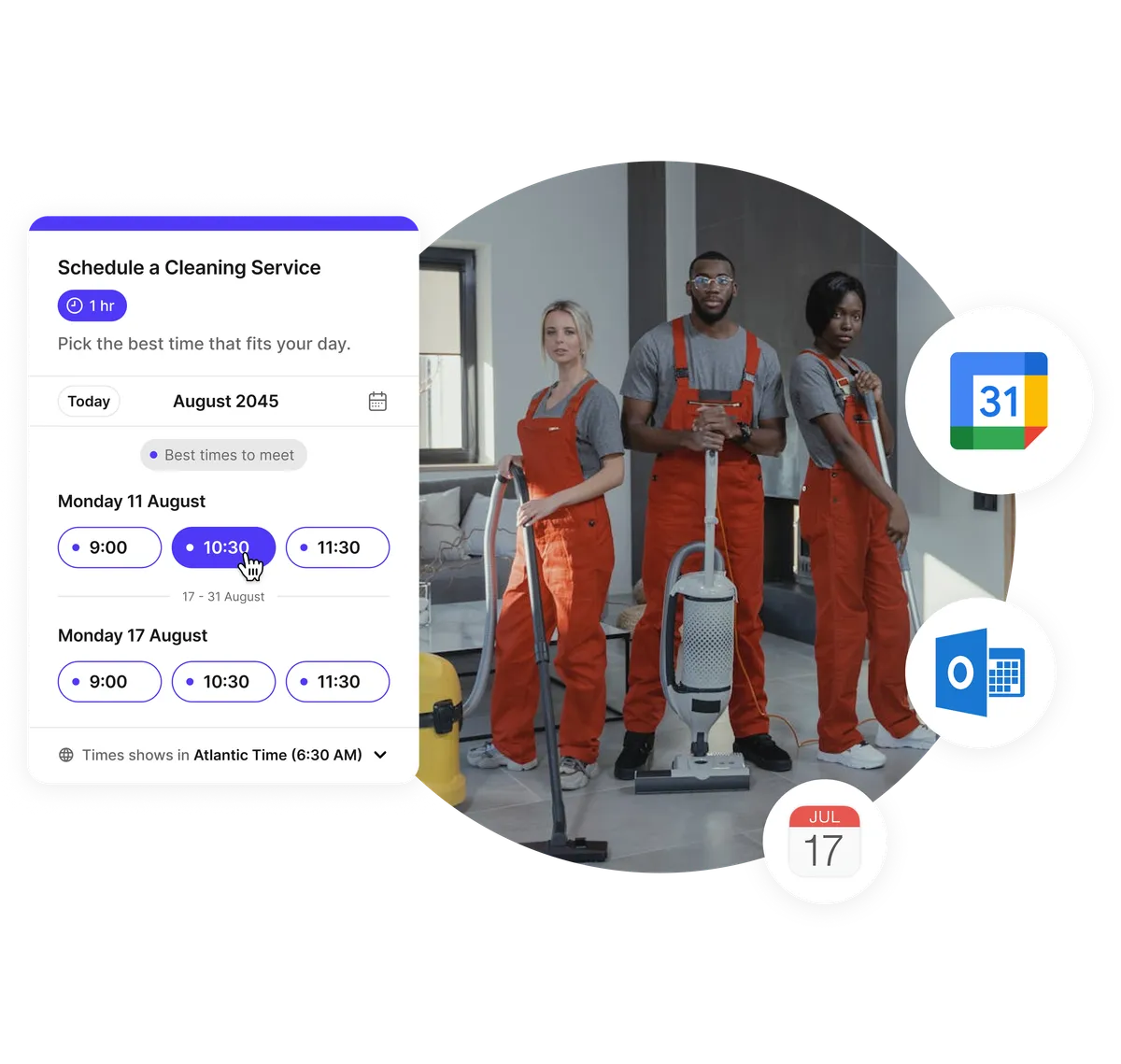 Planificateur de rendez-vous de nettoyage