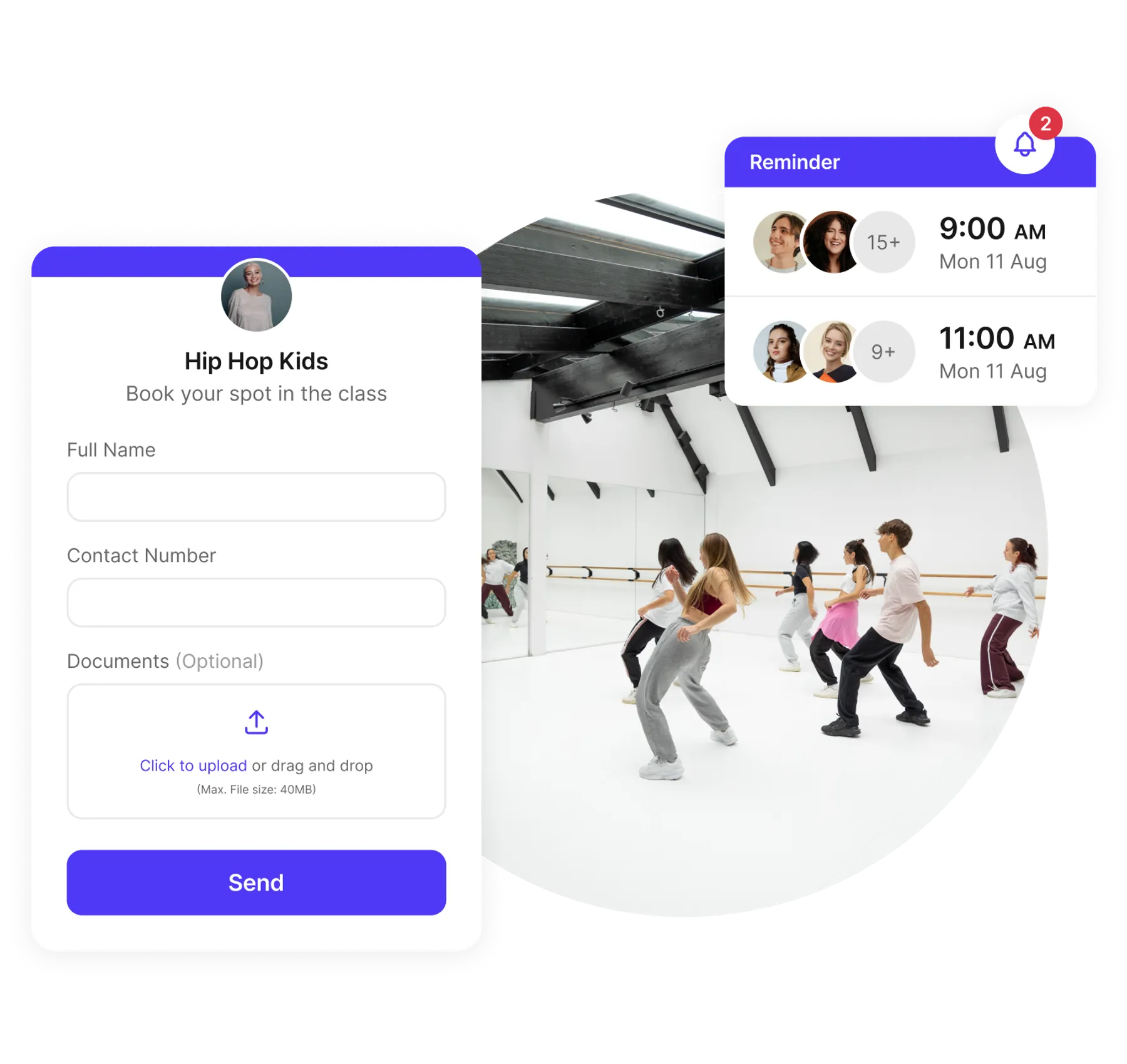 dance class registration form
