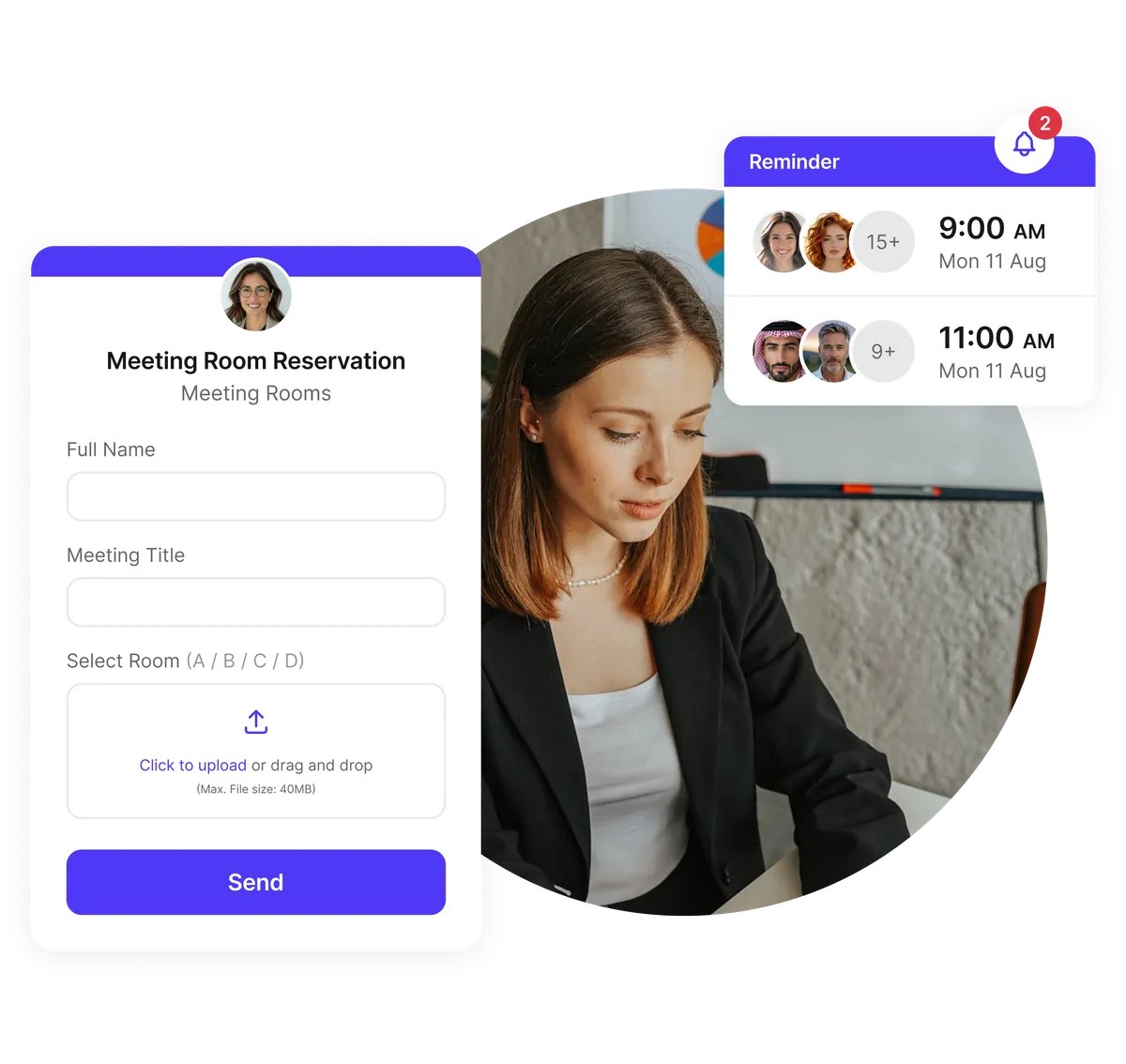 Formulaire intake réservation salle