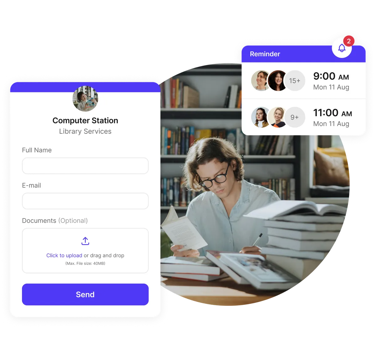 Library booking form customization