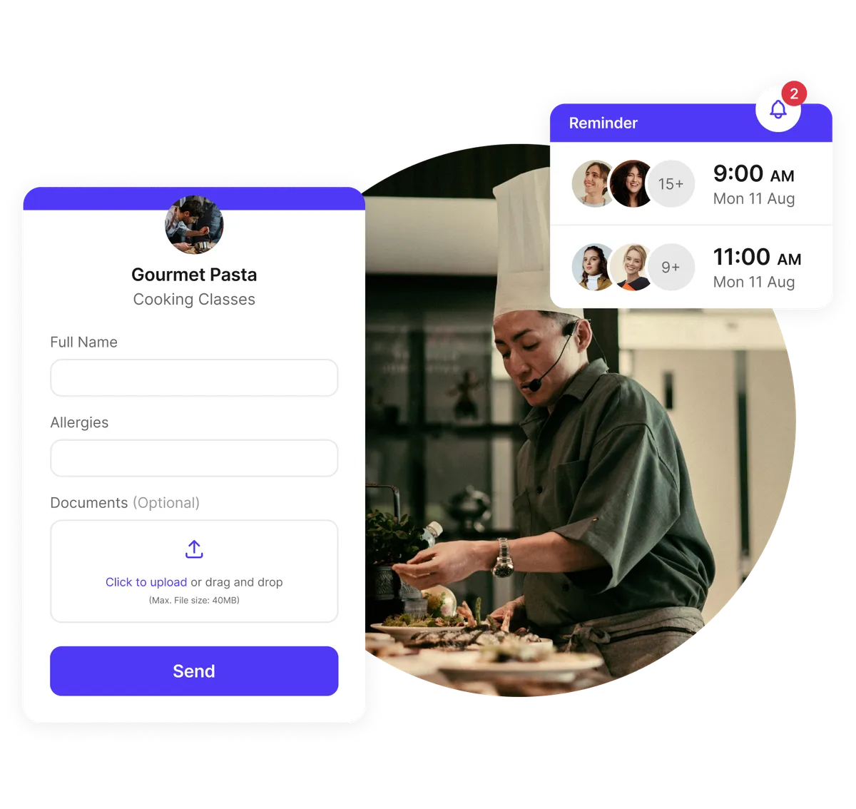 intake forms for culinary classes
