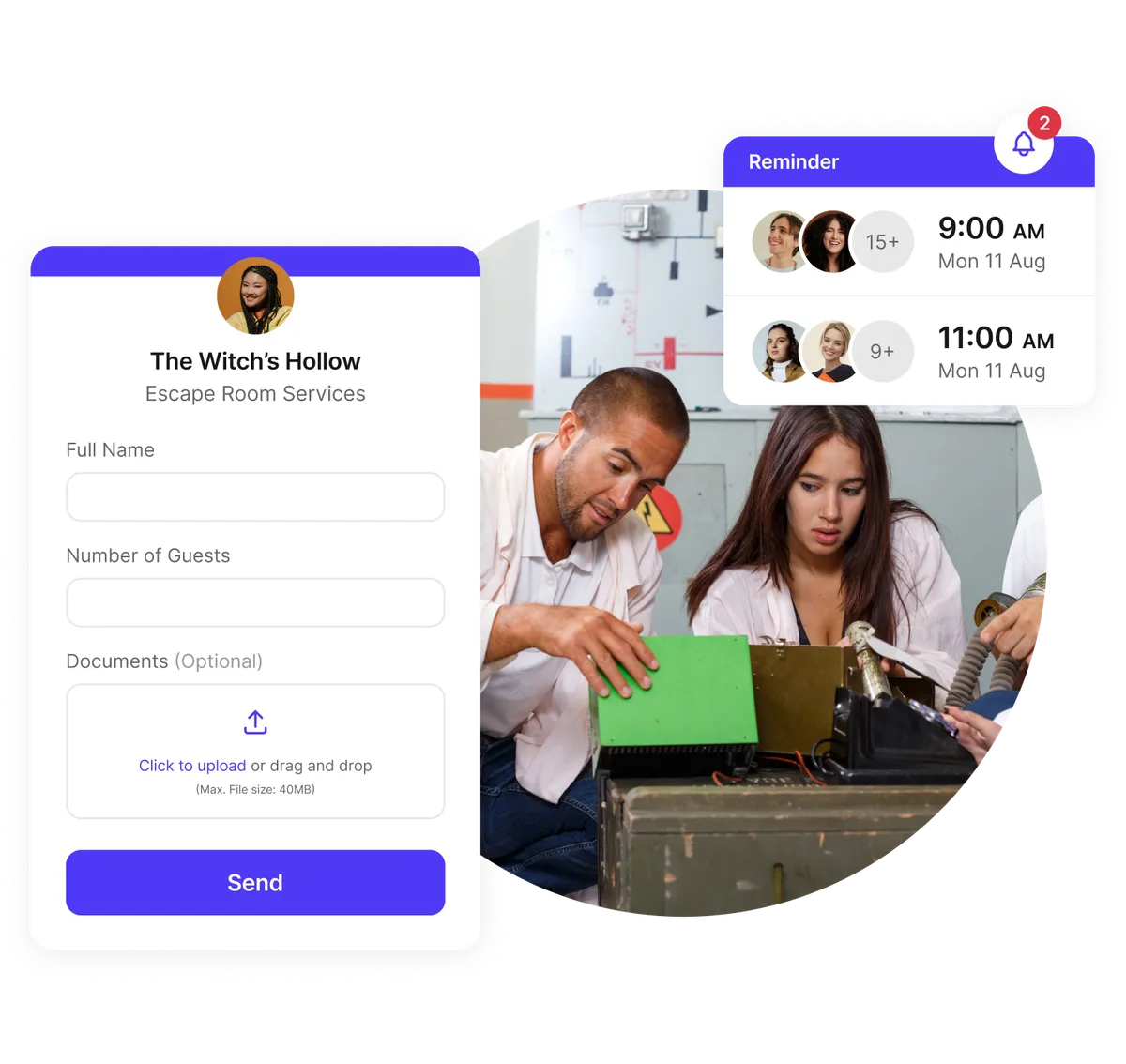 escape room intake forms
