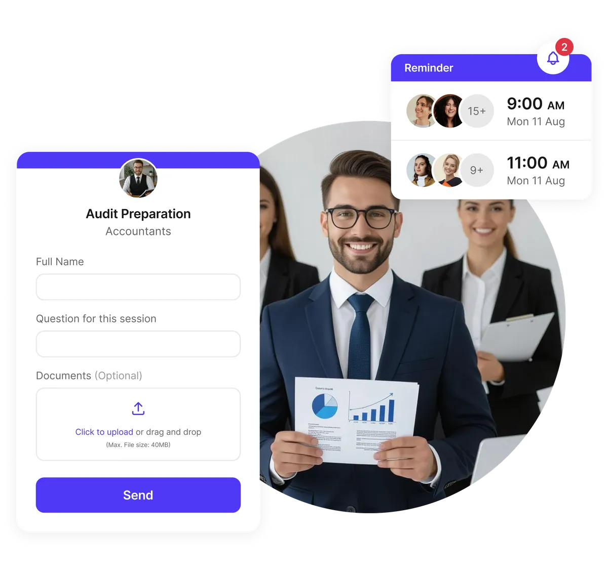 Formulaires d'admission pour détails financiers