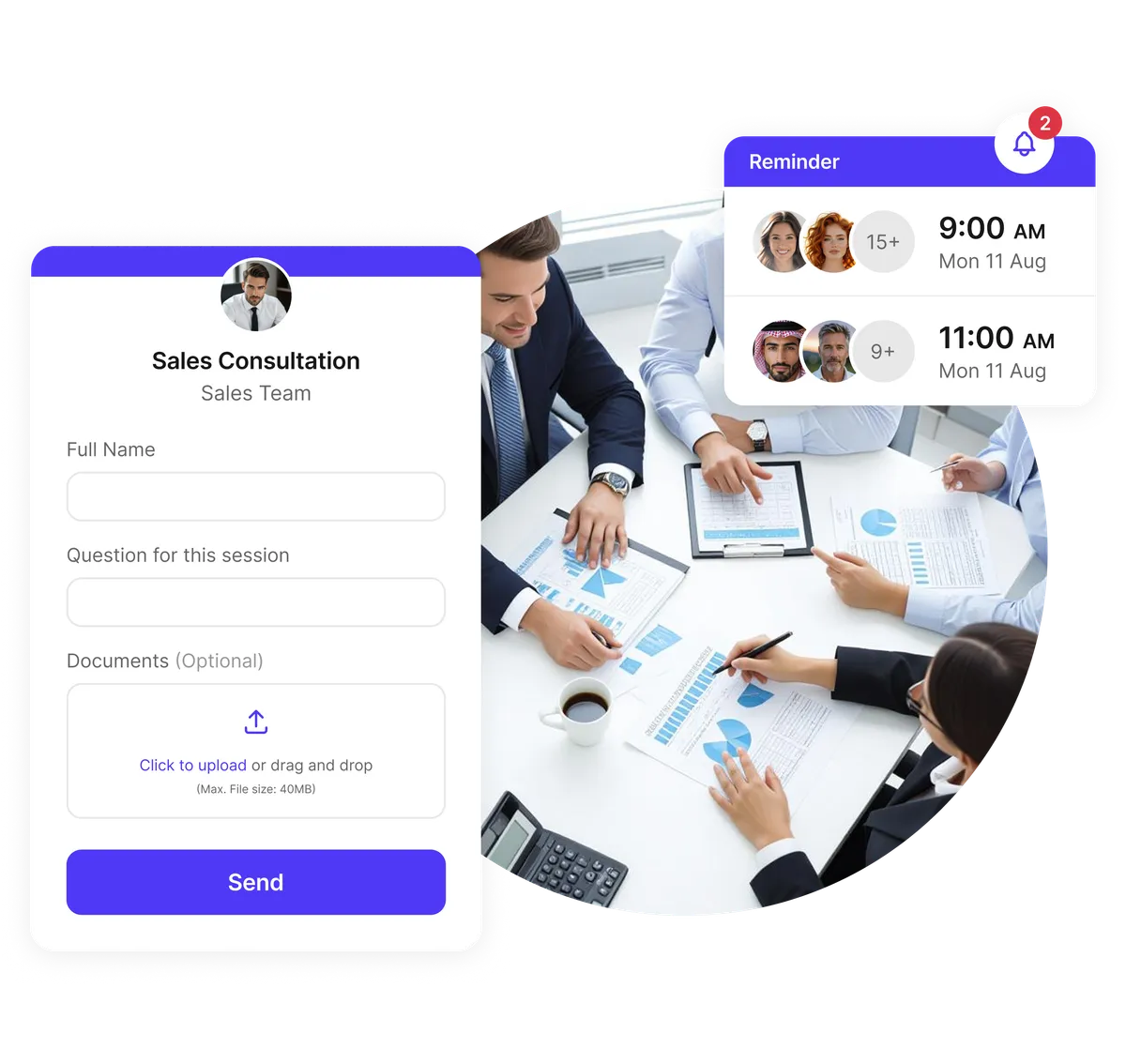 Logiciel planification rendez-vous commercial