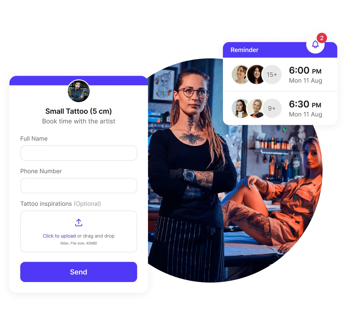 Formulaires de consentement numérique pour tatouages