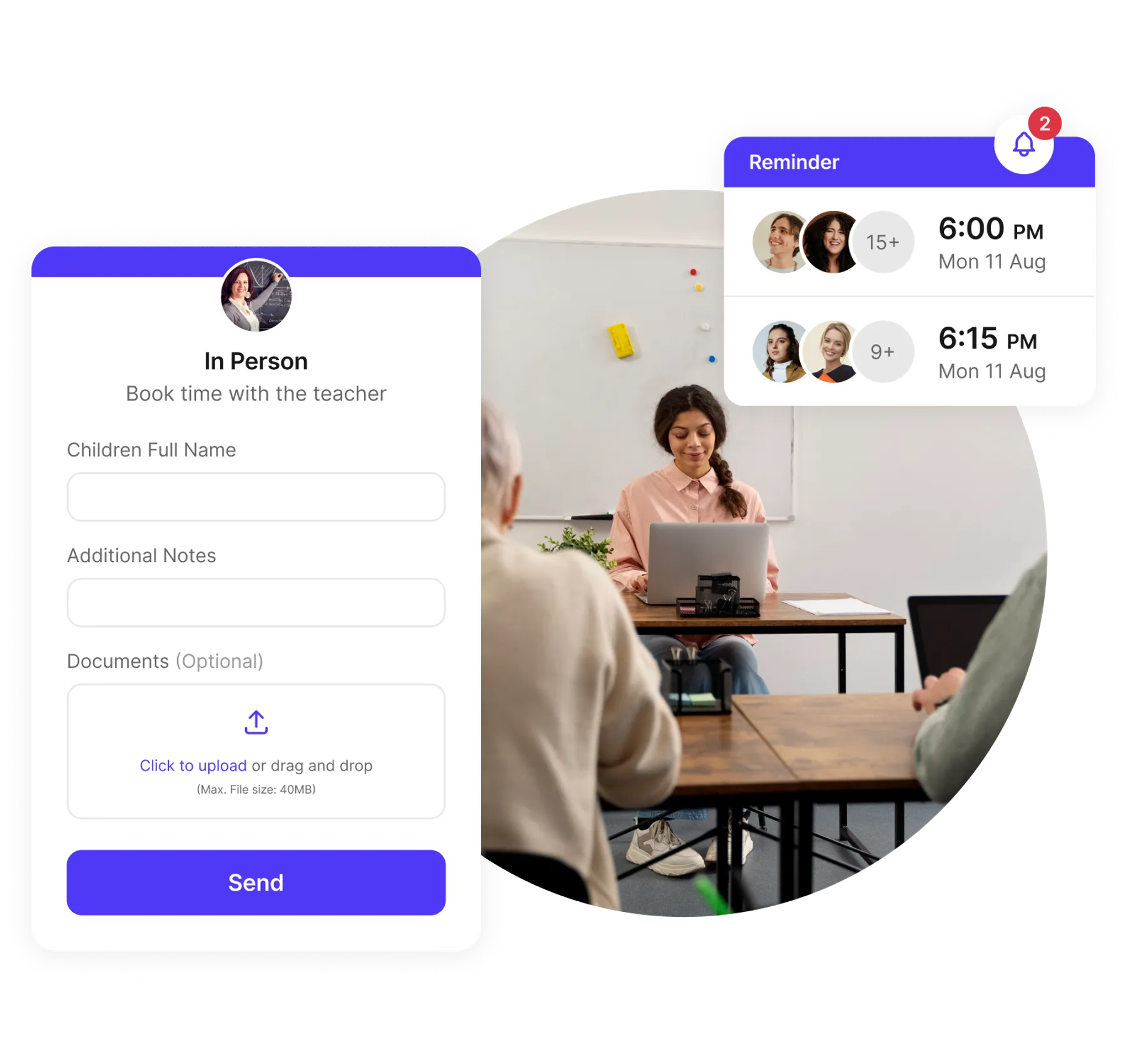 parent teacher meeting organizer software