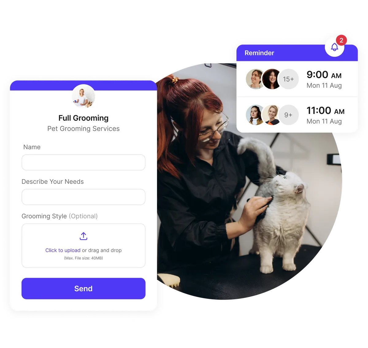 Formulaire d'admission client toilettage animalier