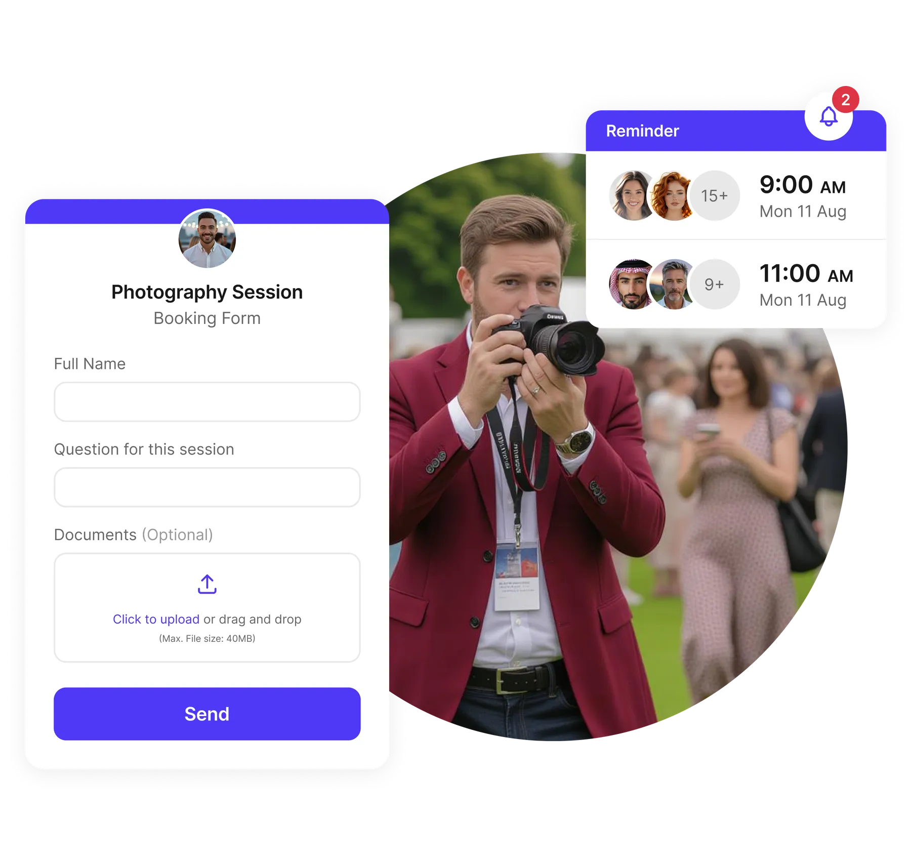 photography appointment scheduler