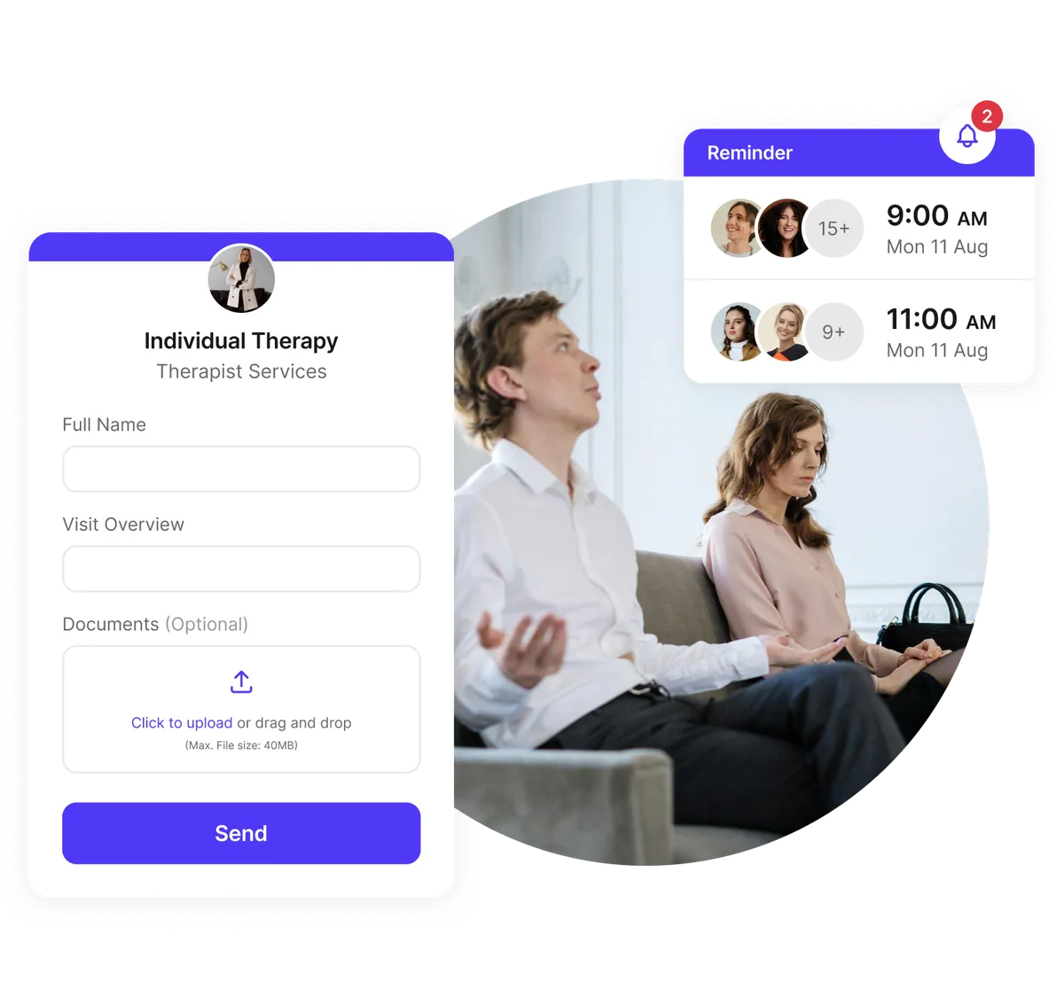 Therapy intake form software