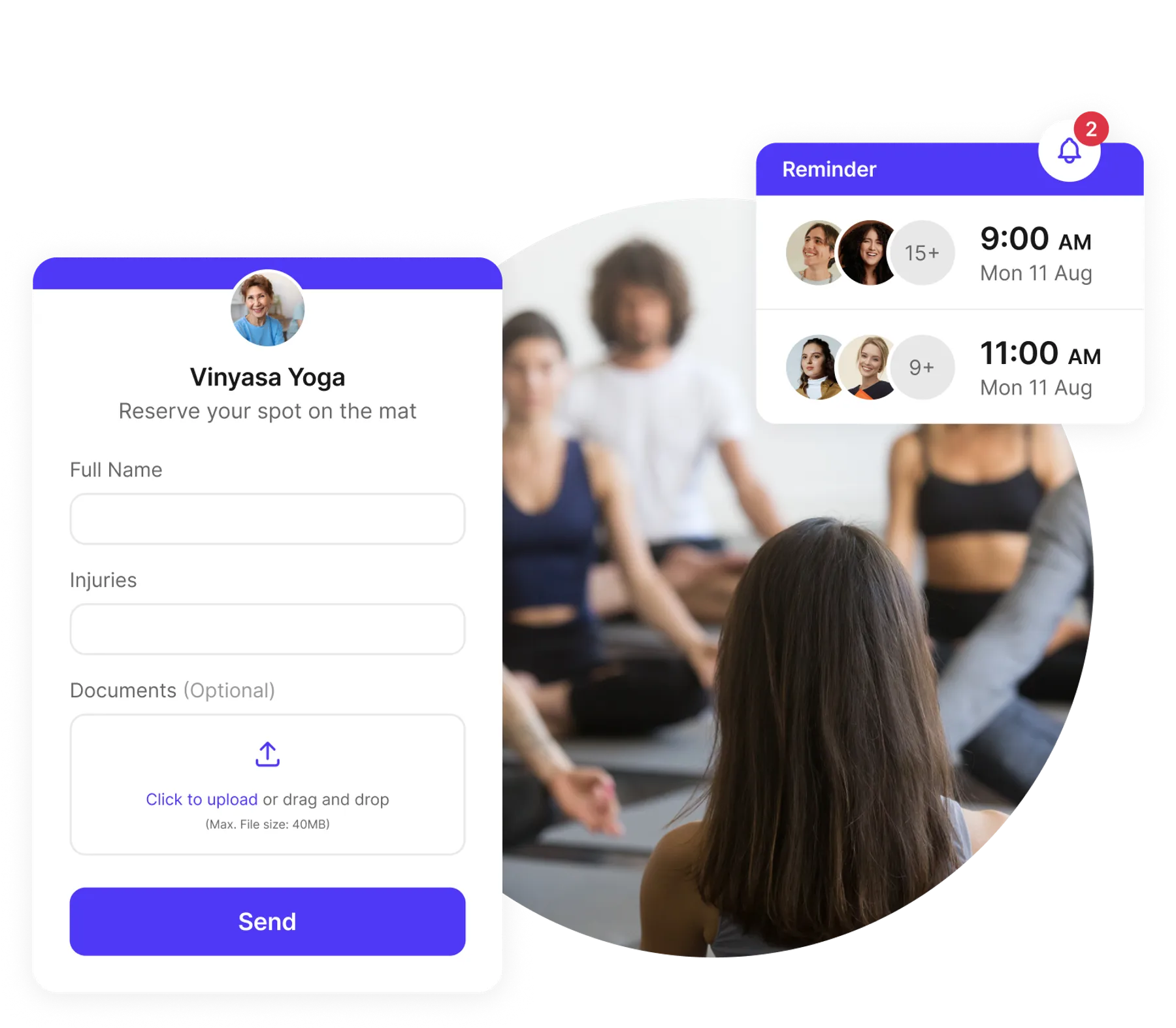 yoga studio intake forms