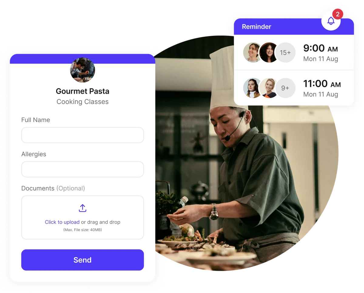 intake forms for culinary classes
