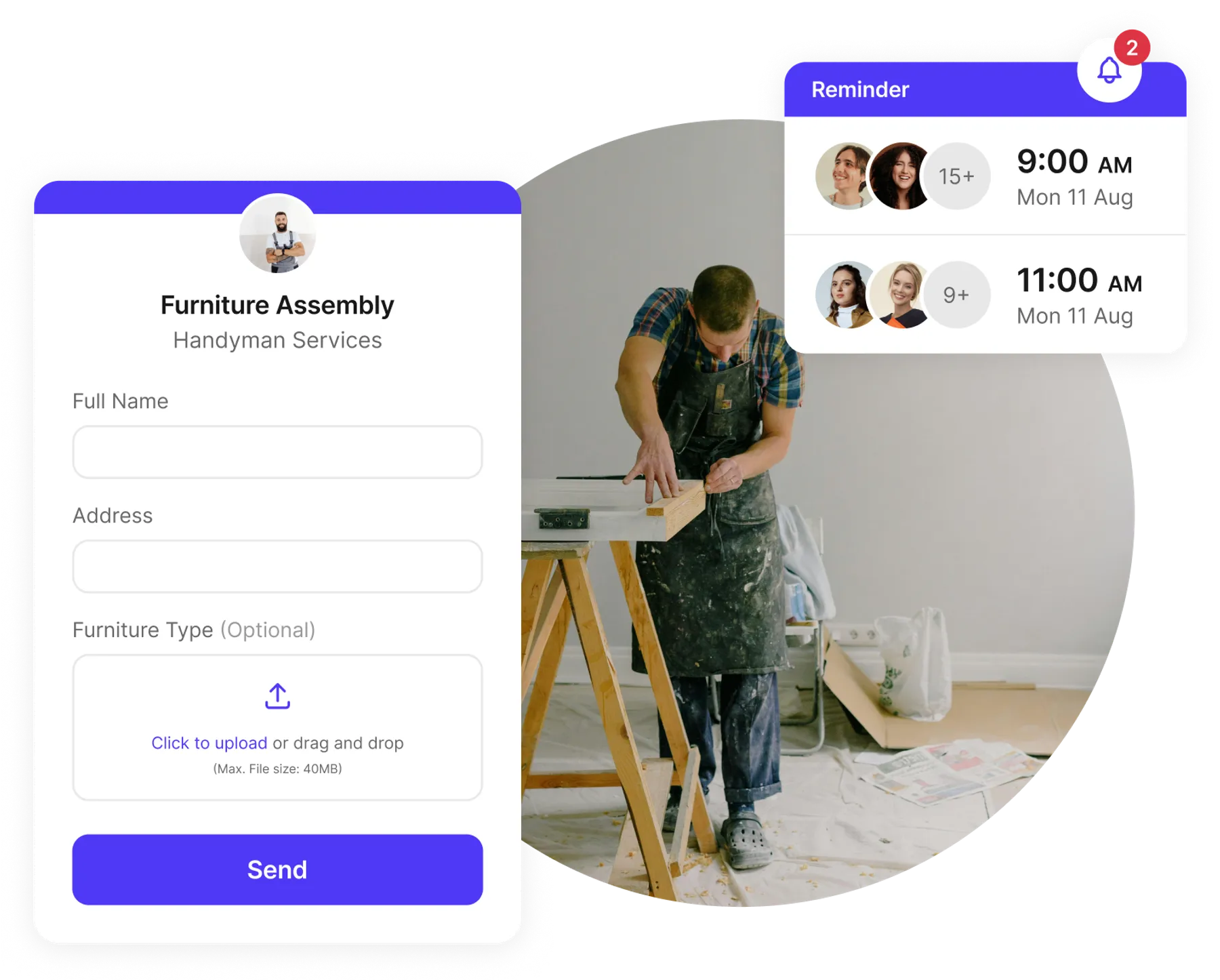 client reminder automation for handyman