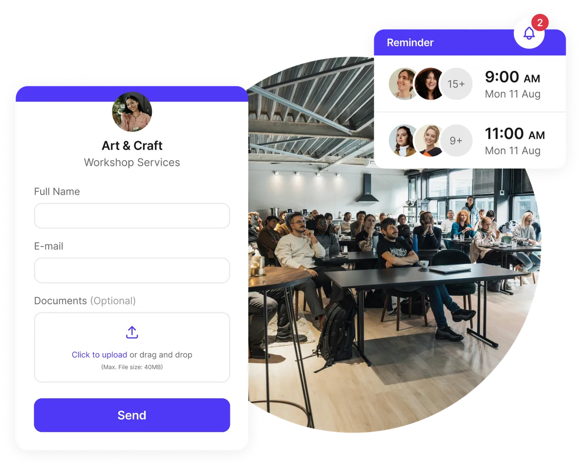 Formularios de ingreso de talleres