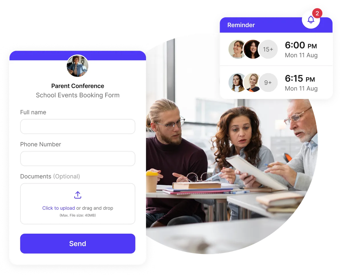 Système de réservation d'événements scolaires