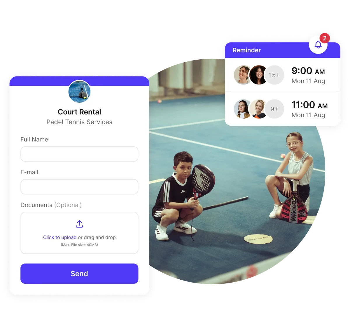 Réservation équipement padel