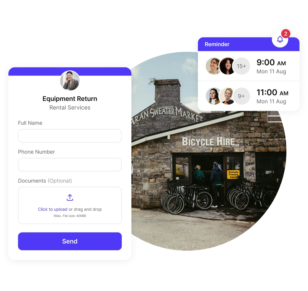 Formulaire d'admission de location de matériel
