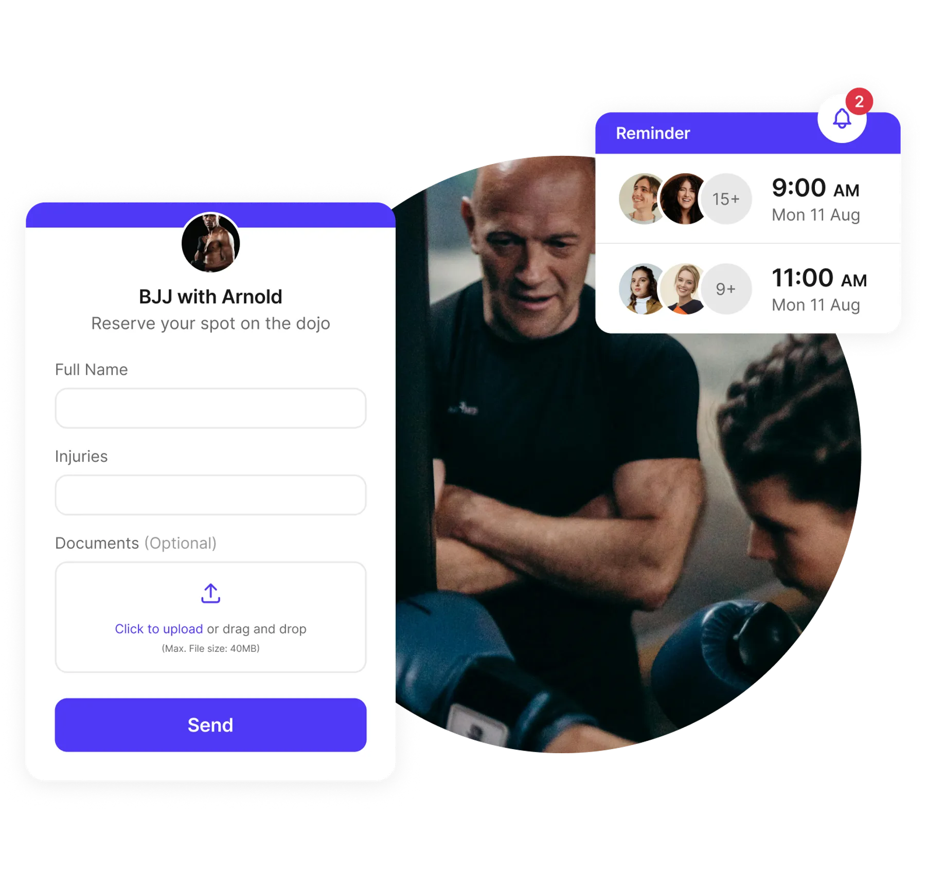 martial arts studio reservation system