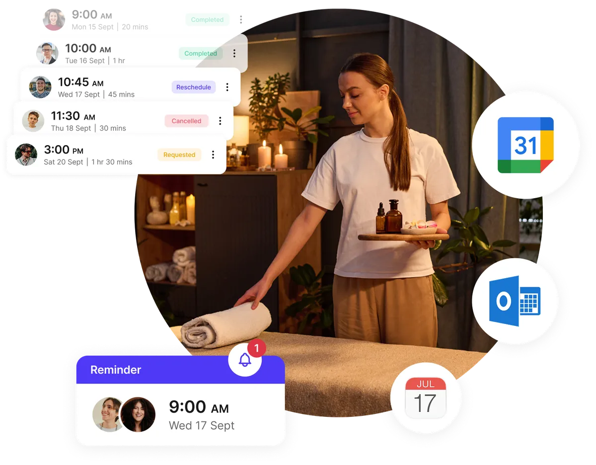 reduce missed appointments at massage studio
