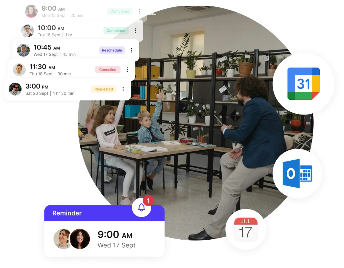 K–5 school appointment scheduling