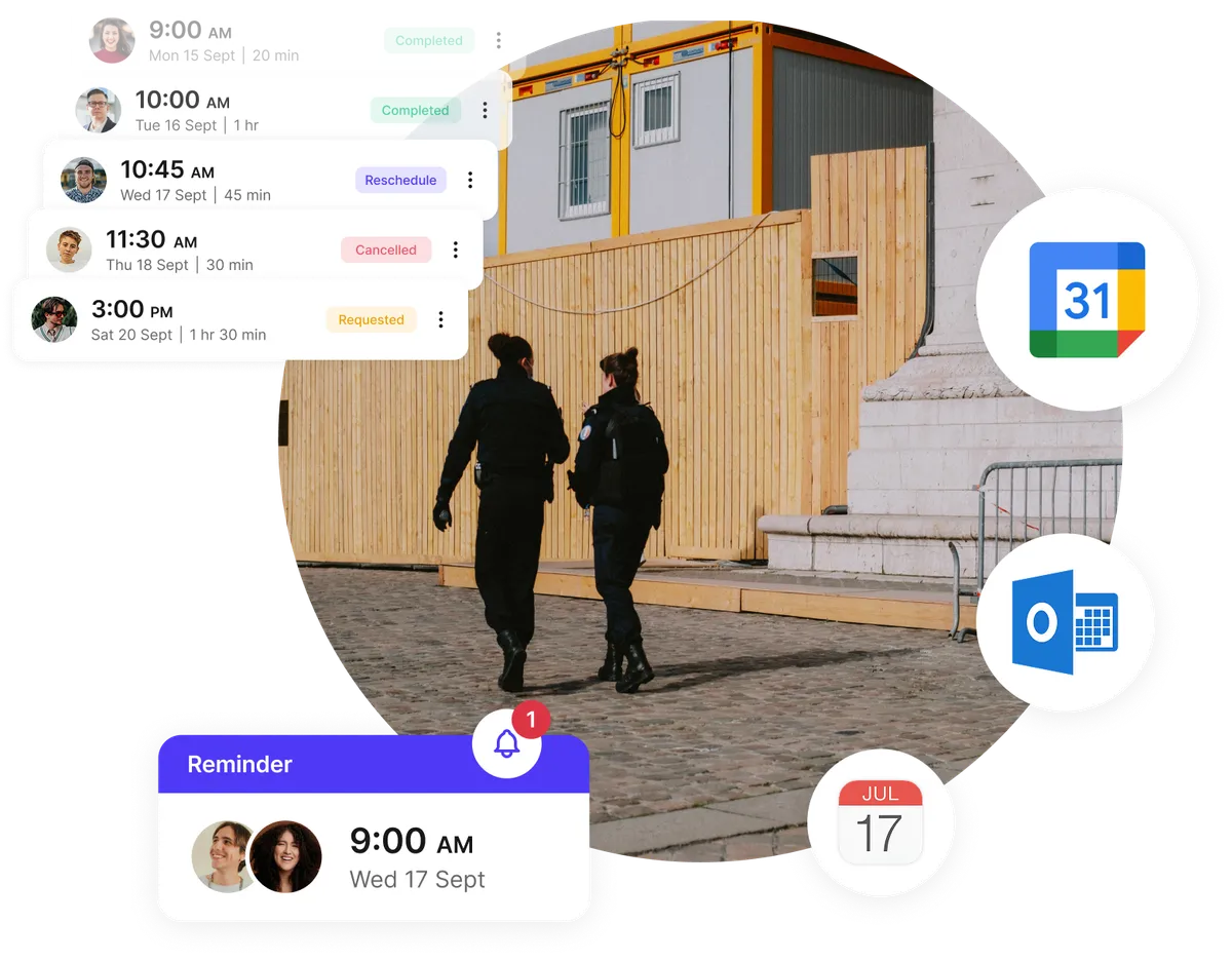 security team scheduling platform
