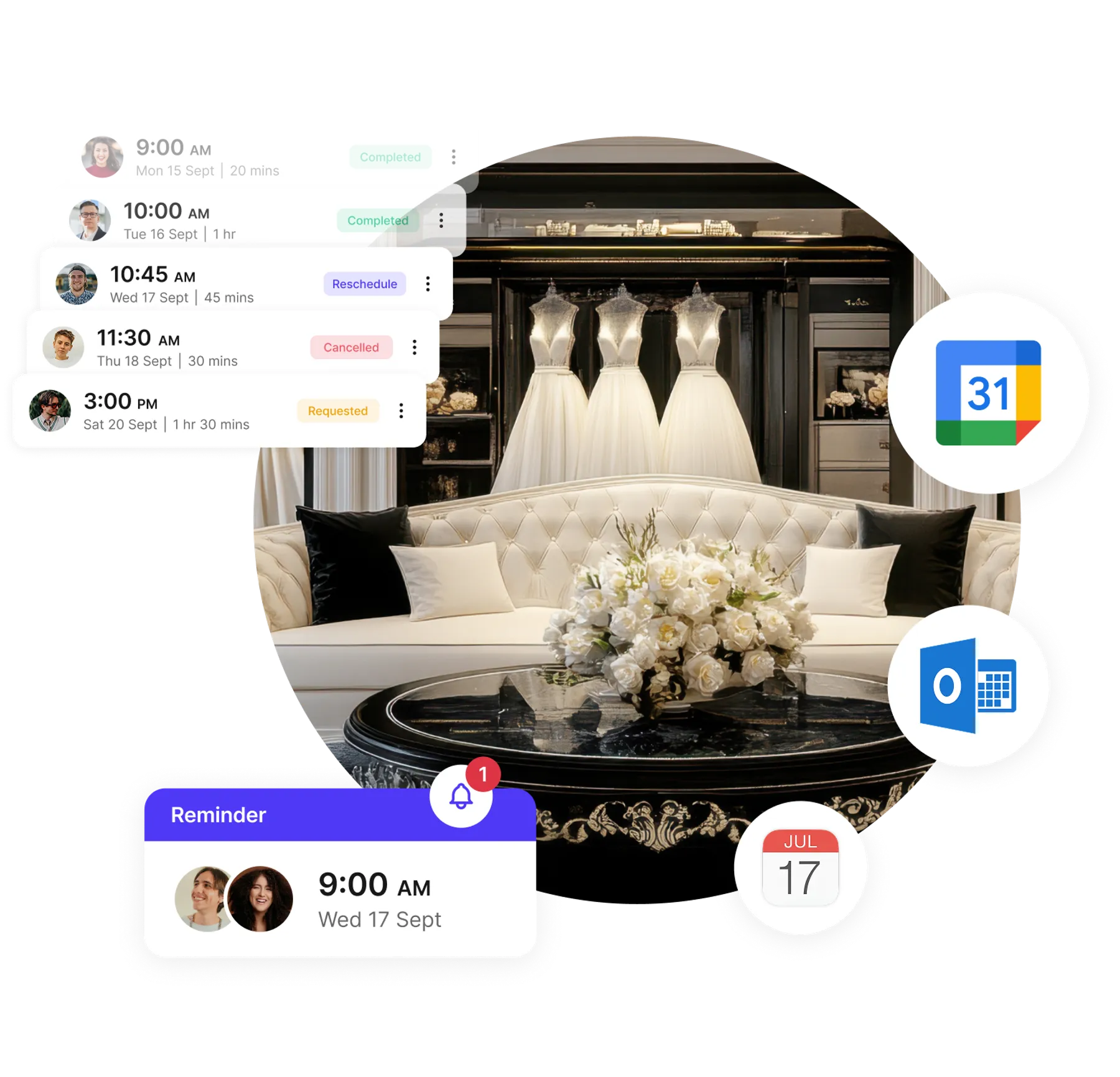 bridal studio booking software