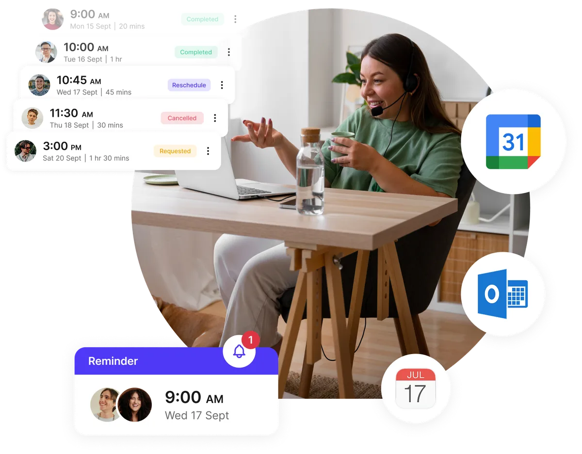 Planification calendrier équipe service