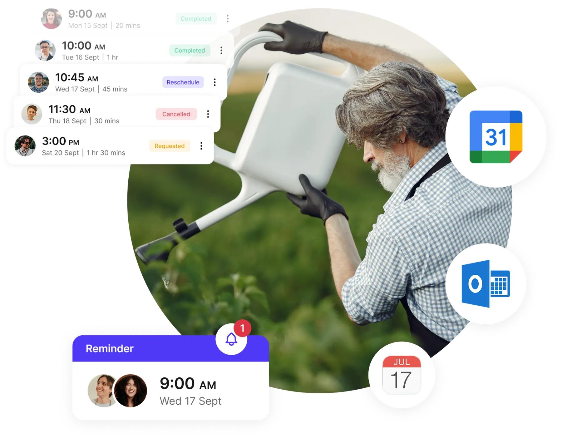 landscaping appointment reminders
