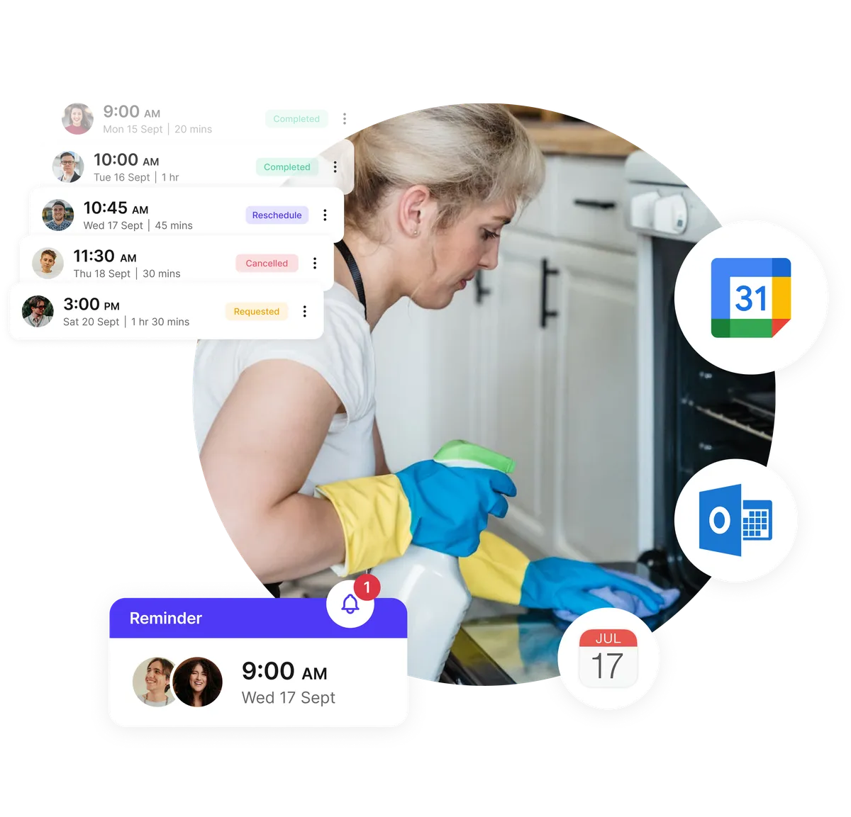 Rappels de logiciel de planification d'entretien