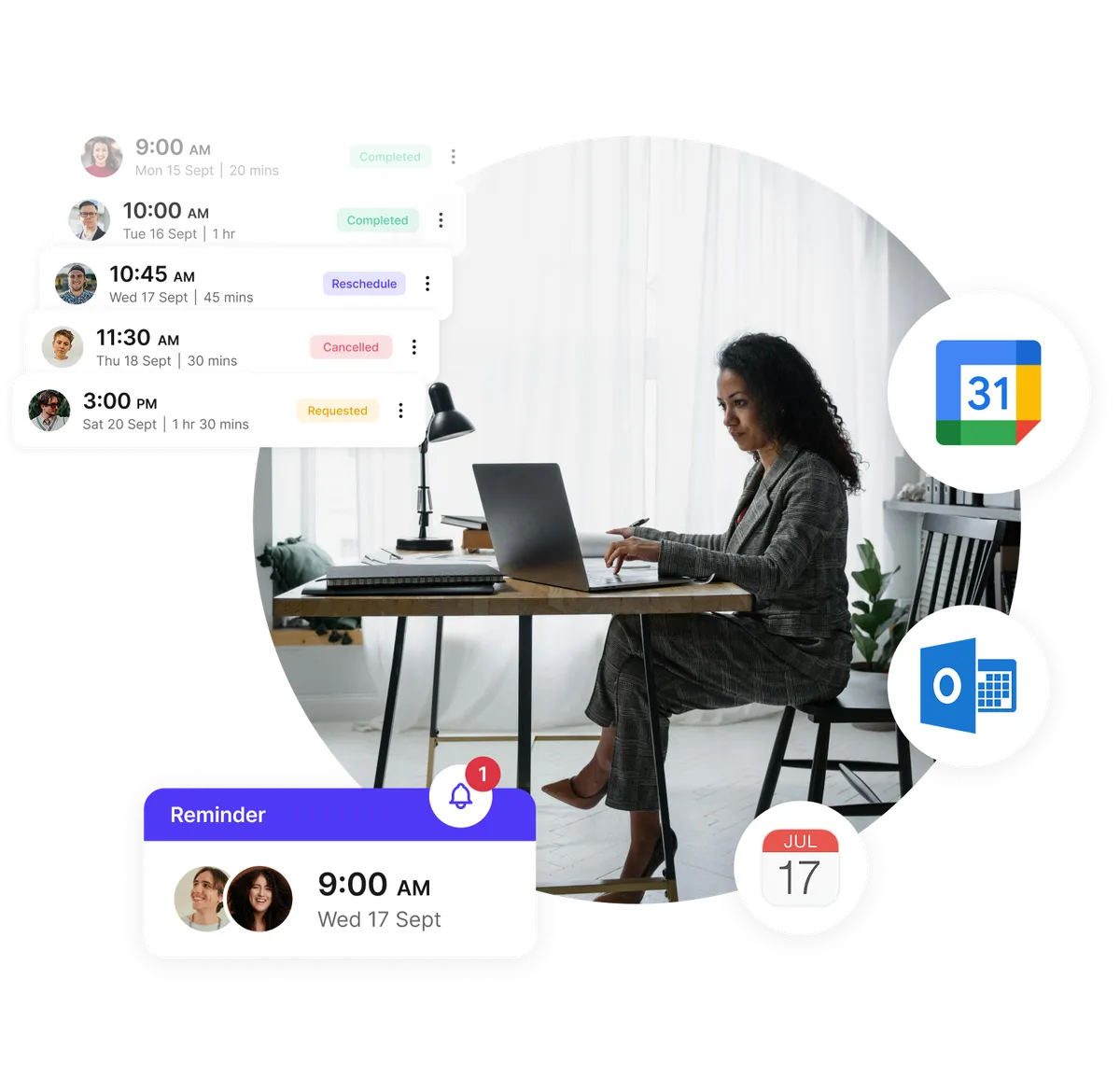Planificateur de réunions clients pour conseillers
