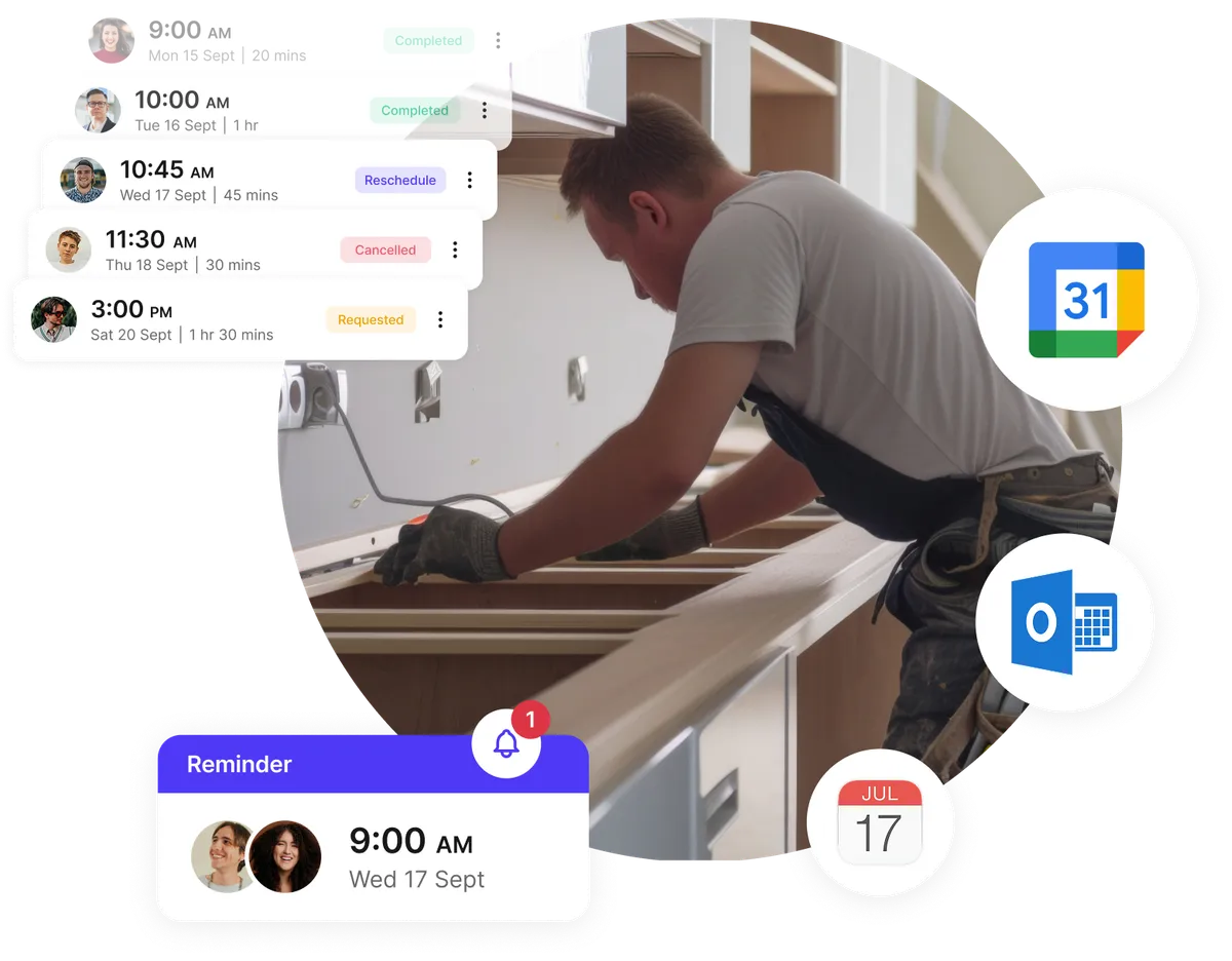 handyman booking reliability