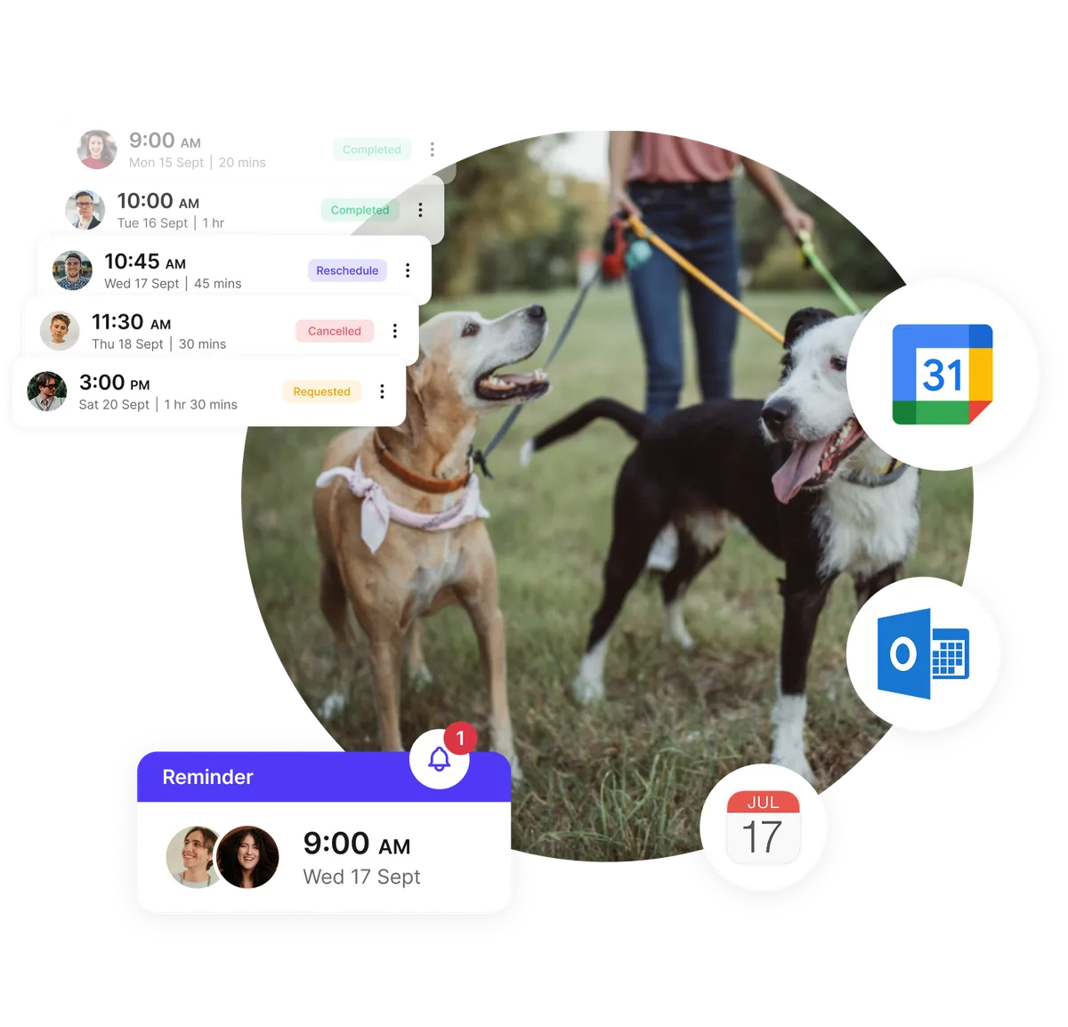 reminders for dog boarding appointments