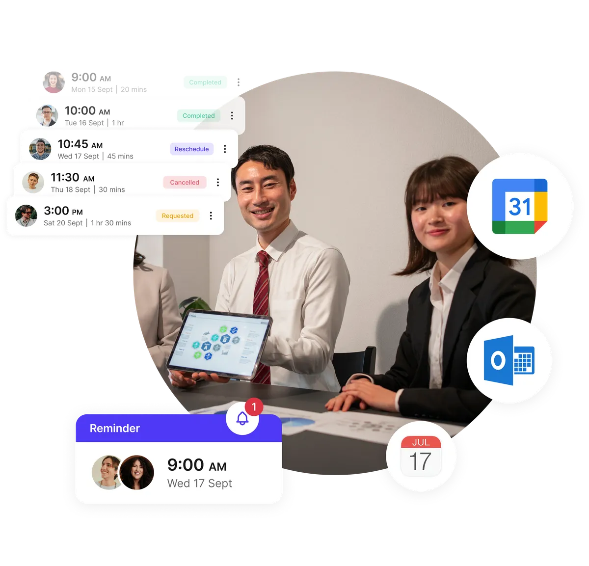 meeting reminders and notifications