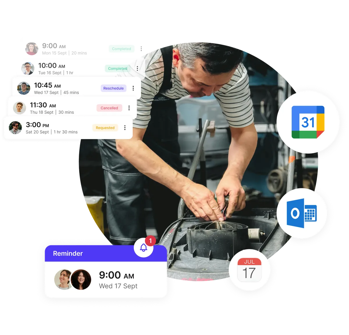 recordatorios automatizados para reparación de electrodomésticos