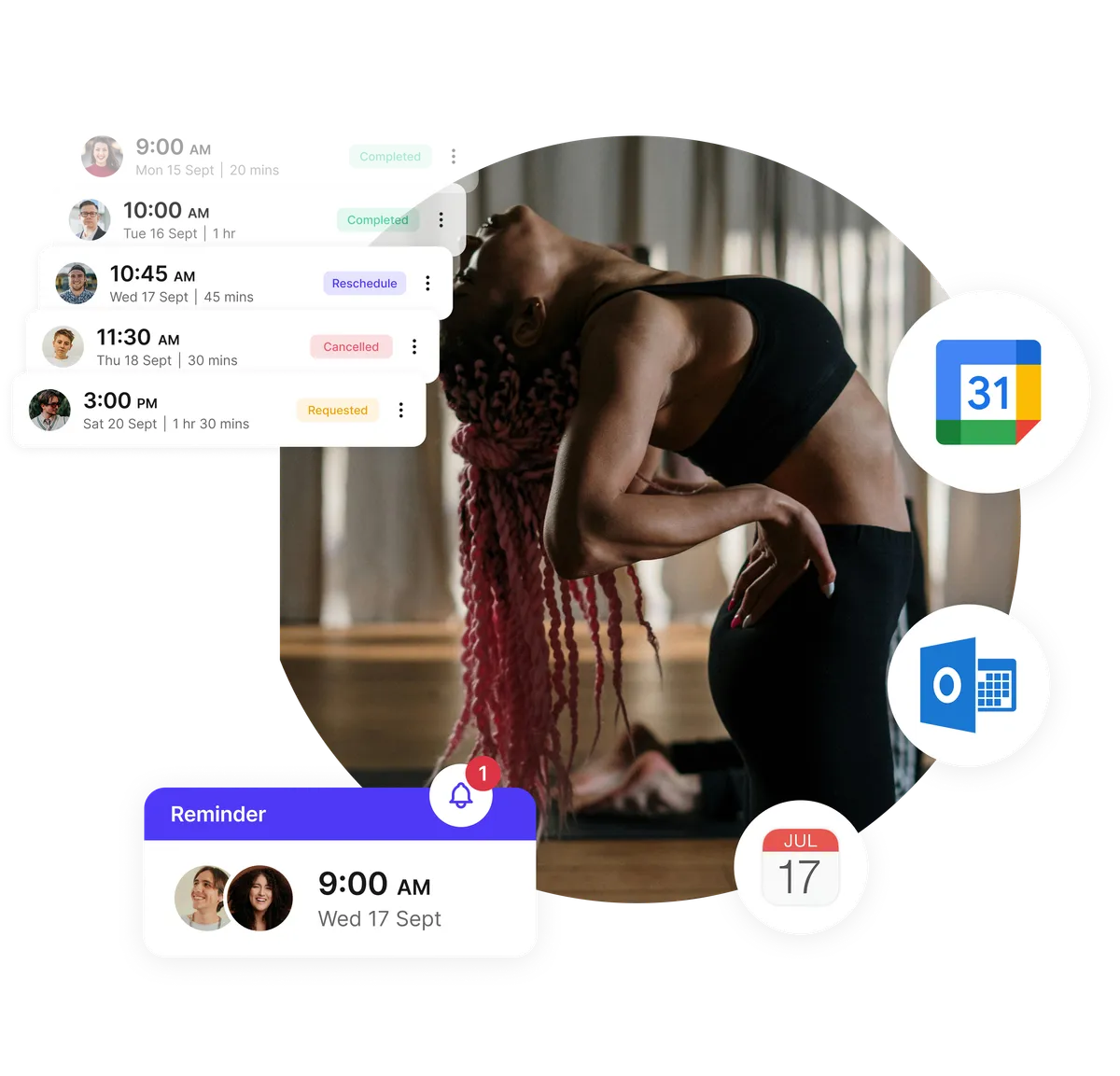 Logiciel réservation cours pilates