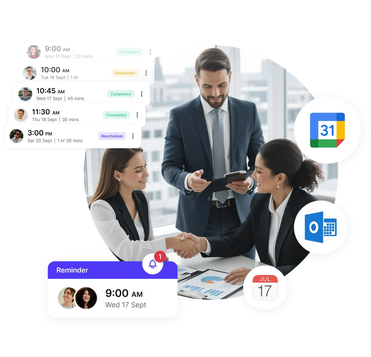 Tax advisor scheduling software