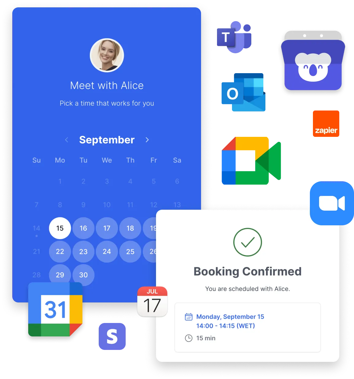 Planifier des réunions en ligne Koalendar